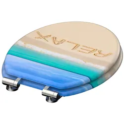 Schütte  Holzkern  WC-Sitz  RELAX,  Toilettensitz  Klobrille  mit  Absenkautomatik