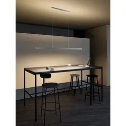 LED-Deckenleuchte GL 6 Pendelleuchte aluminiumfarbig silber V2 strahlt nach oben und unten B 90 cm 342 W 2520 lm 90x4x1