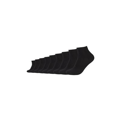 Kurzsocken CAMANO "9er Pack", Damen, Gr. 35-38, schwarz, 78% Baumwolle, 20% Polyamid, 2% Elasthan, uni, Socken