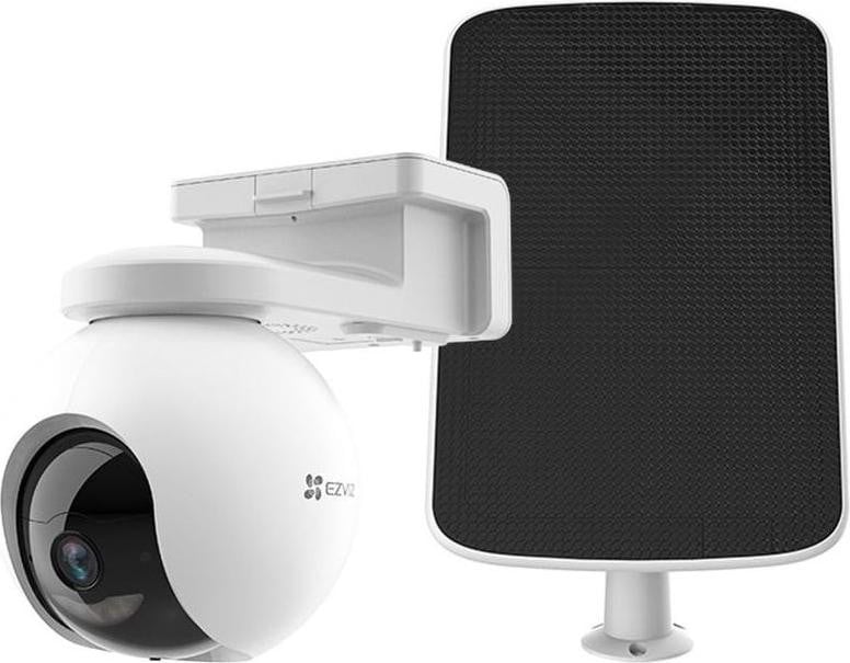 EZVIZ CS-HB8/SP Beveiligingscamera met 4K PTZ, Zonnepaneel en Nachtzicht, Wit