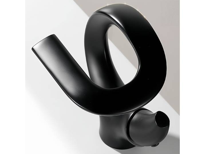 Robinet de salle de bains, robinet de lavabo doré, robinet d'évier noir chaud et froid, mitigeur de toilette monté sur le pont, robinets de lavabo