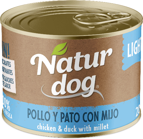 Naturdog Frango Pato e Painço 6 uds x 200g
