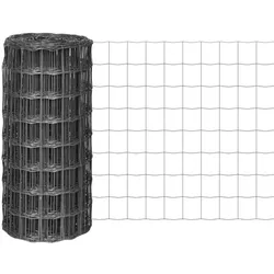 vidaXL Eurozaun Stahl 25 x 0,8 m Grau