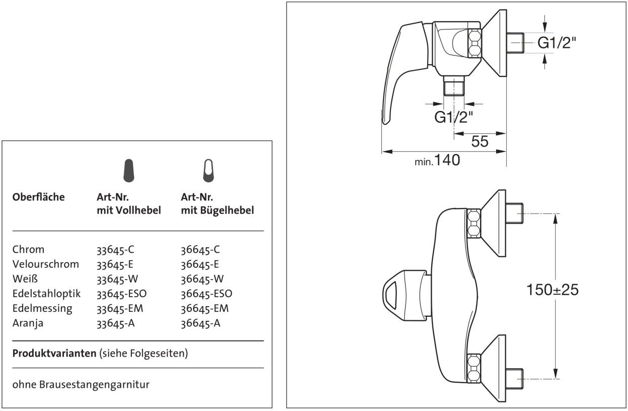 KAJA-MIX Einhebel-Brausebatterie, aranja/gold  33610-A-G