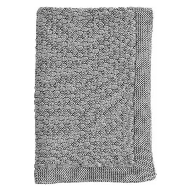 Ooh Noo - Bubbles Baby Blanket - Grey - 75x95 cm (95 x 75 cm) (40BBB2102)