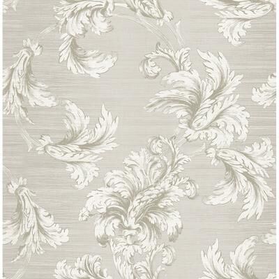 Seabrook Designs Vesper Acanthus Unpasted Wallpaper