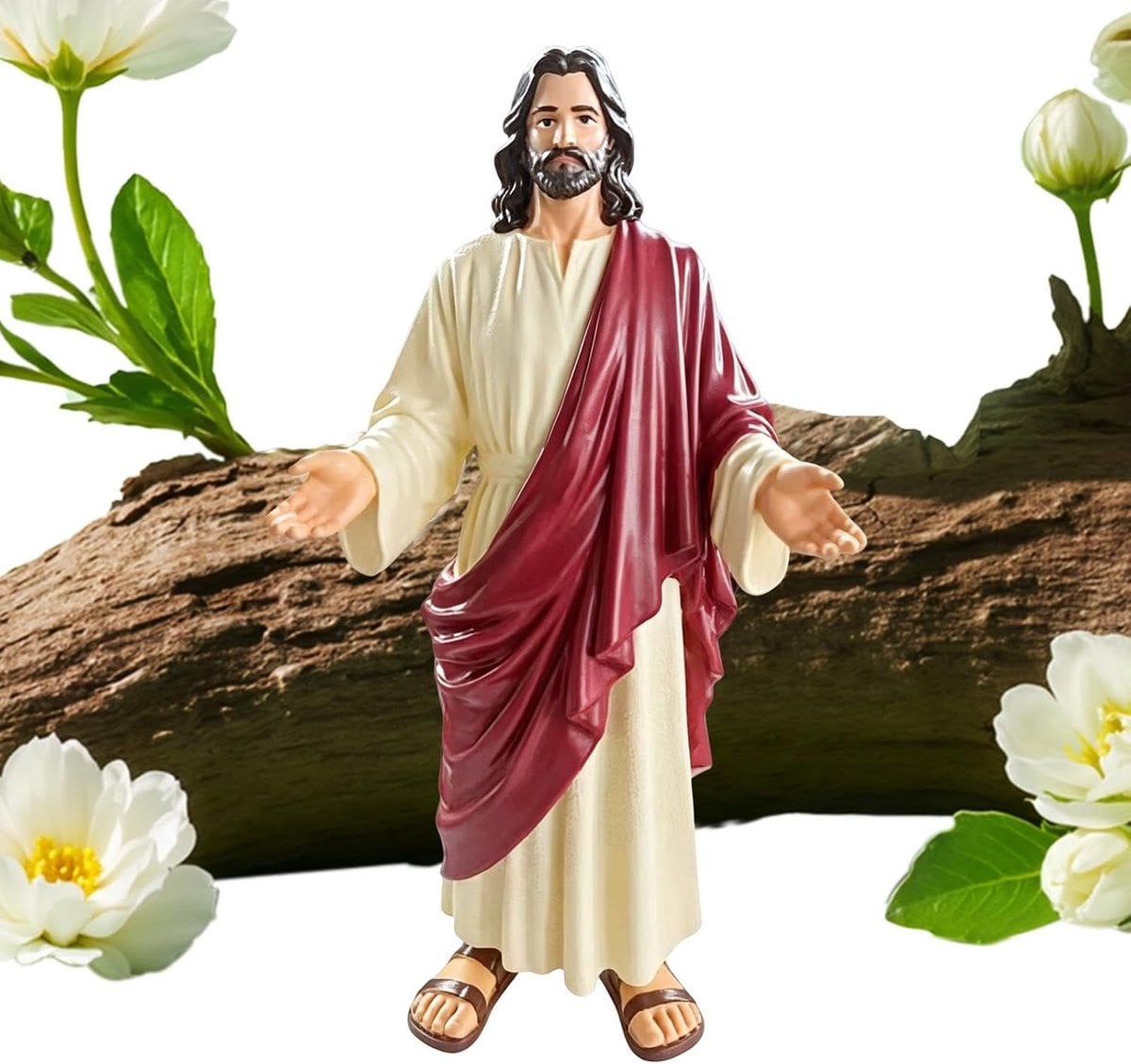 Jezus Christus Beeld - Spirituele Geloofsdecoratie - Hoogte: 10 cm