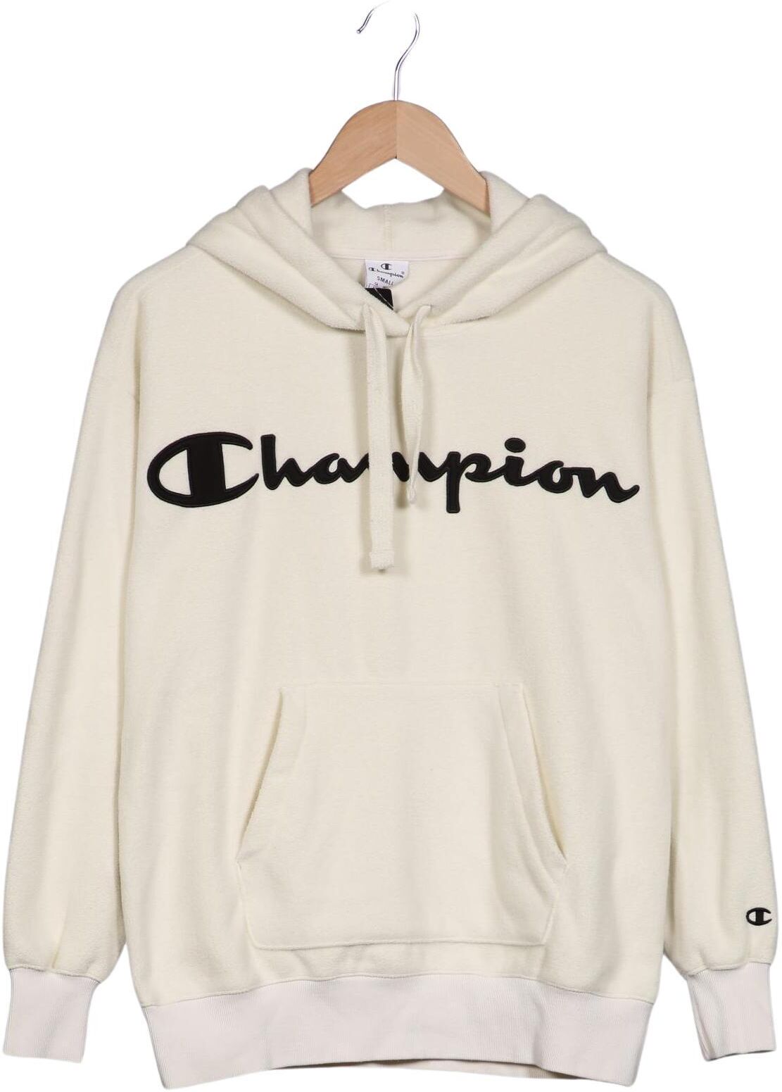 Champion Damen Kapuzenpullover, Cremeweiß, Gr. S, kein / Etikett - Second Hand