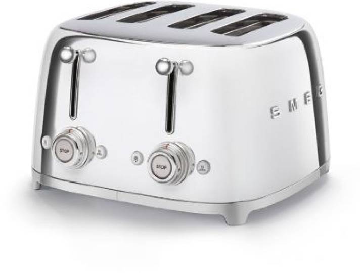 Smeg - Grille-Pain Tsf03sseu Toaster 4 Tranches Chrome