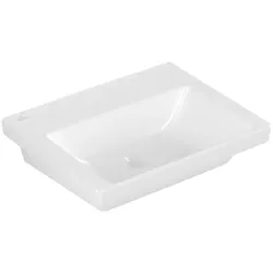 Villeroy und Boch Subway 3.0 Waschtisch 4A70F601 55x44cm, ohne Hahnloch/ohne Überlauf, weiß