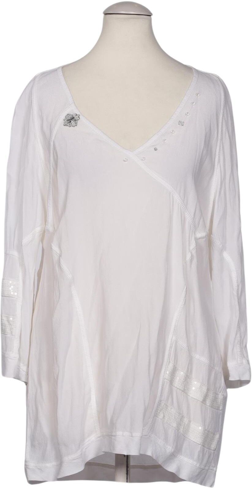 Elisa Cavaletti Damen Bluse, Weiß, Gr. S, Viskose - Second Hand