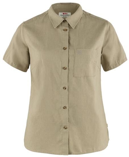 Fjällräven Övik Travel Shirt S/S Womens, Sand Stone S