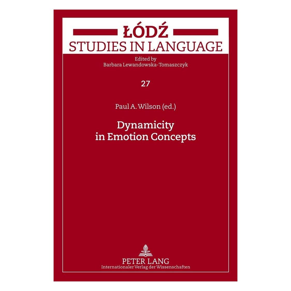 Peter Lang Dynamicity in Emotion Concepts (Englisch, Hardcover) (33216180)