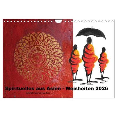 Spirituelles aus Asien - Weisheiten 2026 (Wandkalender 2026 DIN A4 quer), CALVENDO Monatskalender