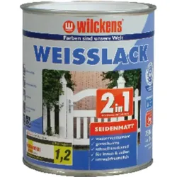 Weißlack 2in1 750 ml, seidenmatt - weiß