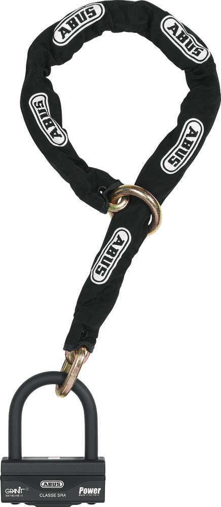 ABUS Schloss-Ketten-Kombi 58/140HBIII100 12KS120 black loop 10032870-01