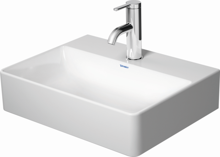 Duravit DuraSquare Handwaschbecken 0732450071 weiß, 45x35cm, mit Hahnloch, geschliffen