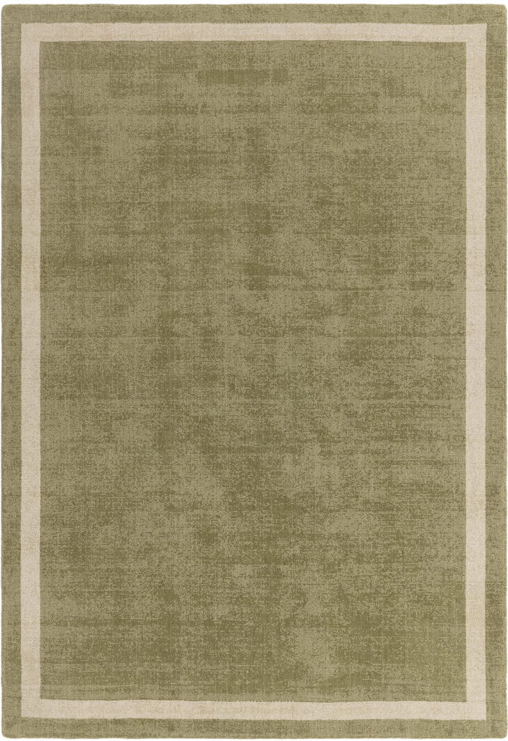 Brayden Studio Anyi Bordered Hand Loomed Green Rug Green Rectangle 200 x 300cm
