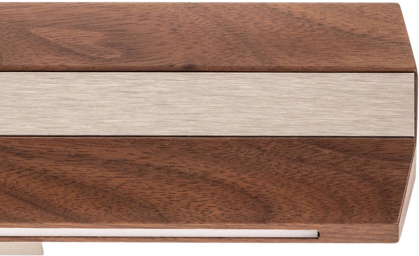 Wandlampe Elis Quitani, dimmbar, Holz dunkel, für Flurbereich, Holz, Modern, LED Wandleuchte, Wandlampe Innen