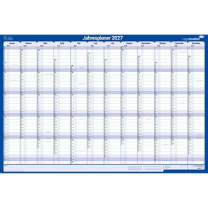 Legamaster Plakatkalender 7-422221-27, Jahr 2027, Jahresplaner 12 Monate, abwischbar, 90 x 60cm (A1)