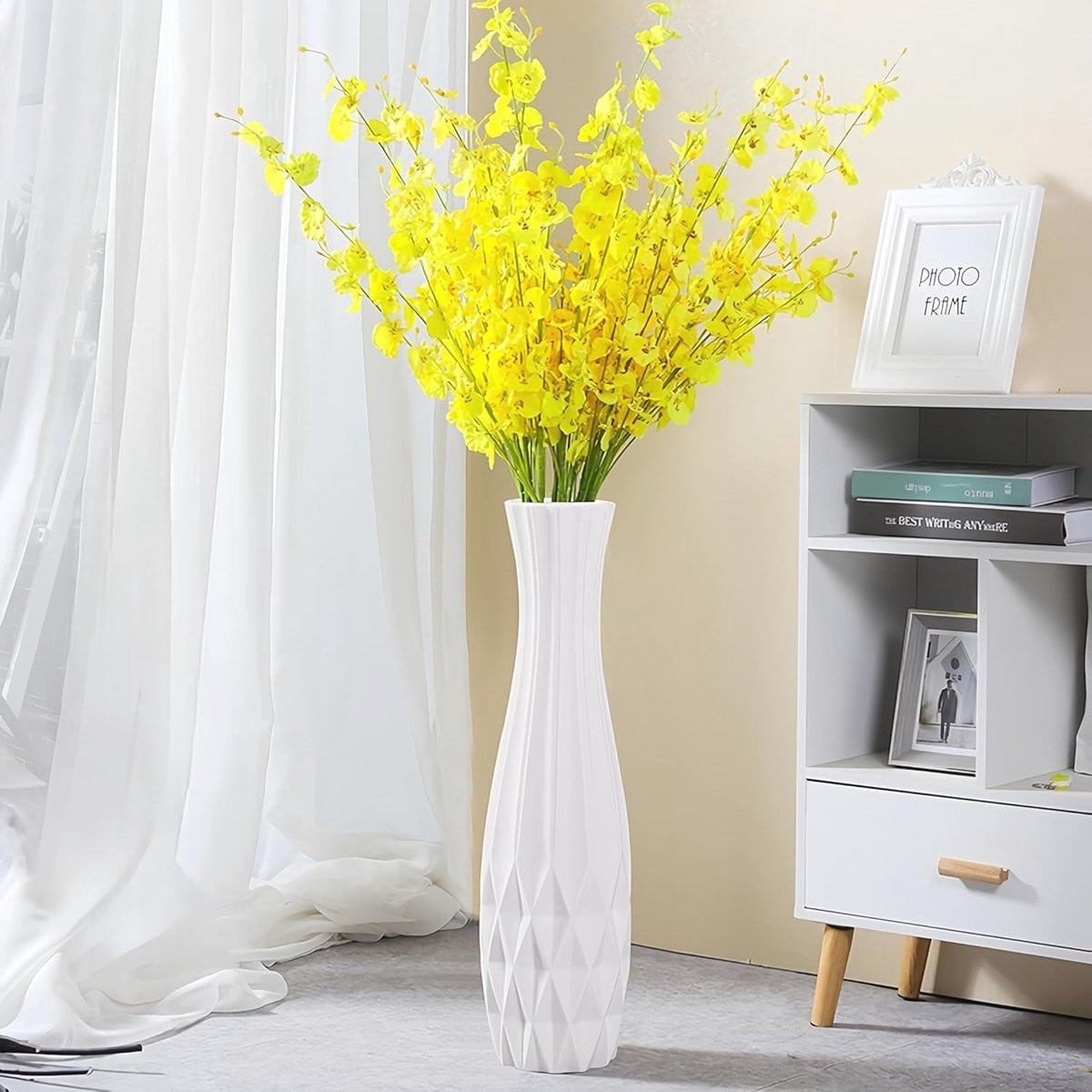 Grote keramische vaas voor decoratie, Hoogte: 45 cm