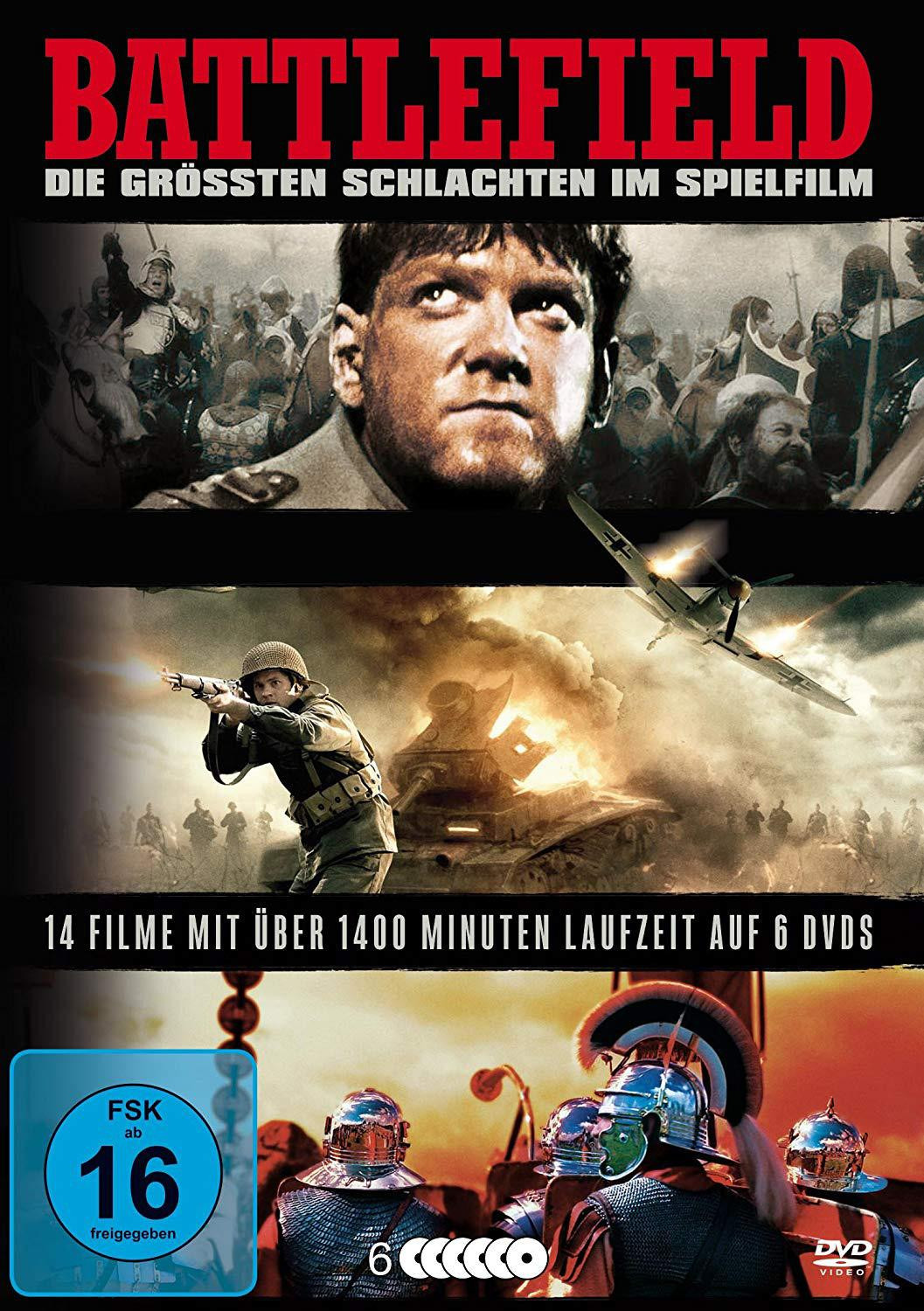Great Movies Battlefield - De grootste veldslagen, vastgelegd in film [6 DVD's]