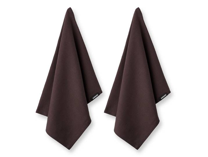 Humdakin - Geschirrtuch aus Biobaumwolle, 45 x 70 cm, coco (2er-Set)