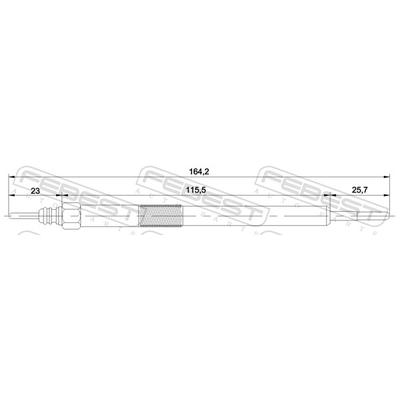 FEBEST Glühkerze 02642001 für Opel GM NISSAN RENAULT