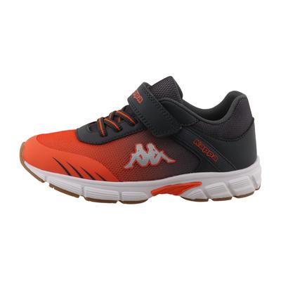 Indoorschuh KAPPA "JOLIEN", Mädchen, Gr. 35, Synthetik, orange (coal, orange), Schuhe