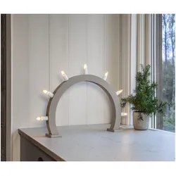 Star Trading, LED Weihnachtsdeko, Kerzenleuchter CRISP