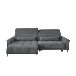 Ecksofa mit elektrischer Sitztiefenverstellung Logan , grau , Maße (cm): B: 277 H: 80 T: 179.0