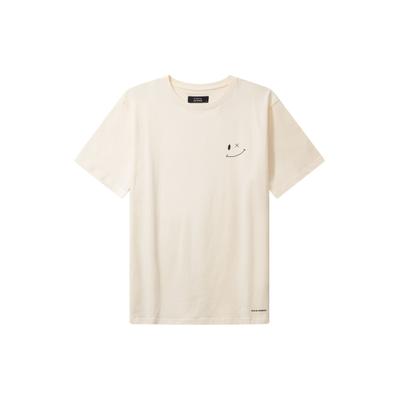 T-Shirt CLEAN CUT COPENHAGEN "Clean Cut Copenhagen Patrick Organic Tee", Herren, Gr. XXL, beige (ecru), 95% Baumwolle, 5% Elasthan, unifarben, normal, Rundhals, Shirts T-Shirt