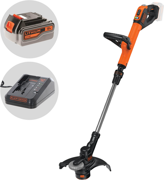 Black & Decker STC1840EPC-QW - Coupe-bordure à batterie - 18V 4Ah
