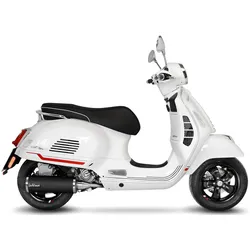 LeoVince Komplettanlage Edelstahl SBK NERO für PIAGGIO VESPA GTS 300 HPE mit Katalysator