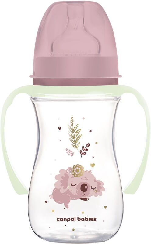 Canpol babies EasyStart Sleepy Koala 240 ml biberon 3 m+ Pink 1 pcs