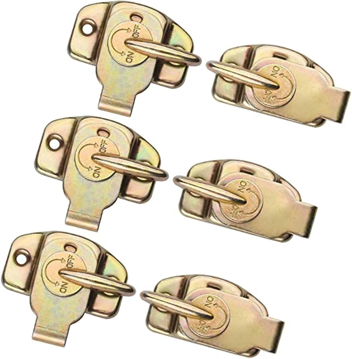 Tafelsloten Set Vergrendelingsclips voor het koppelen van tafels - Heavy Duty IJzer - Goud - 5x30mm