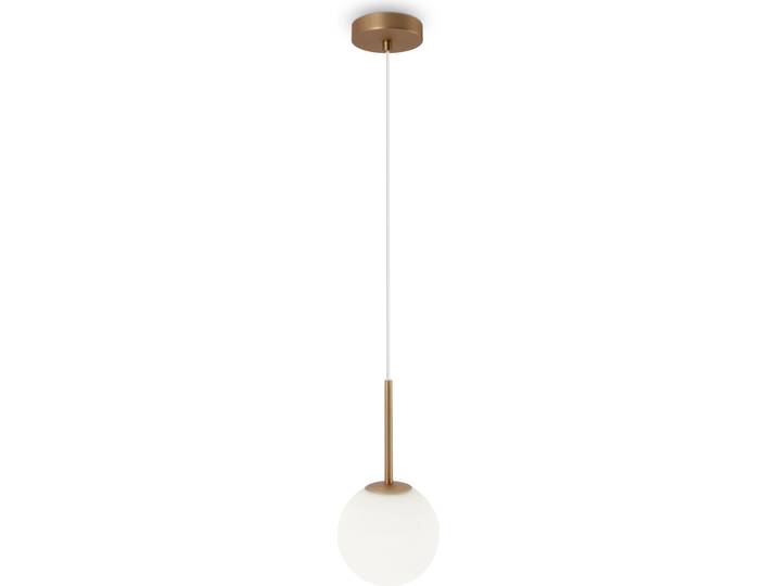 Suspension\, métal verre\, or\, D 15 cm