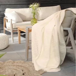 Biederlack Wohndecke Nuance 150x200 cm - beige