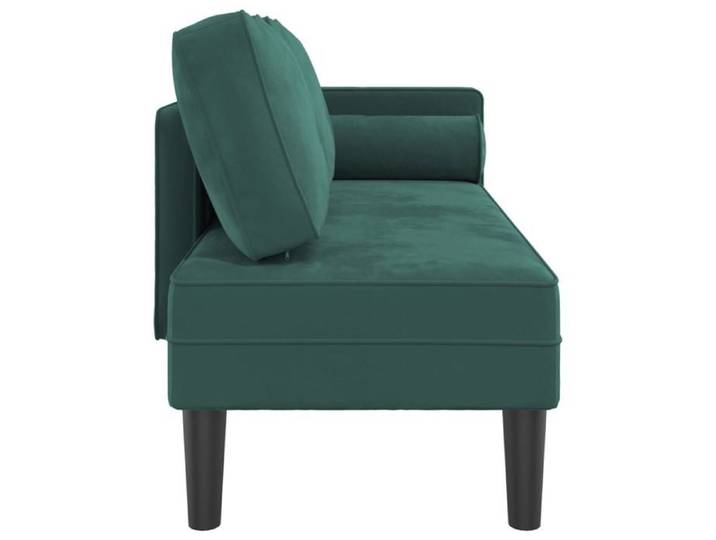 {January Sale}Fauteuil-Canapé 1 PLACE - Canapé-lit simple Chaise longue avec coussins pour séjour - vert foncé velours 8_4251031
