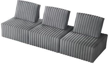 Craft Porch CraftPorch 3-Pieces Contemporary Clean-Line Linen Upholstered