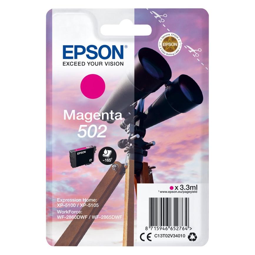 Epson Ink/502 Binocular MG SEC (M) (C13T02V34020)