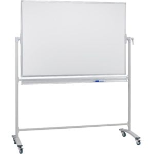 Franken Stativdrehtafel ST3804, antimikrobiell, 120 x 180 cm Whiteboard mit Ständer, emailliert
