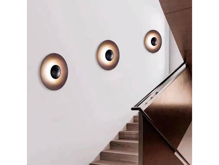 Grain moderne mur LED lampe nordique rond applique lampe escalier salon allée couloir chambre fond intérieur mur LED lampe