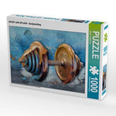 CALVENDO Puzzle SPORT trifft SPLASH - Bodybuilding 1000 Teile Lege-Größe 64 x 48 cm Foto-Puzzle Bild von Marion Krätschmer