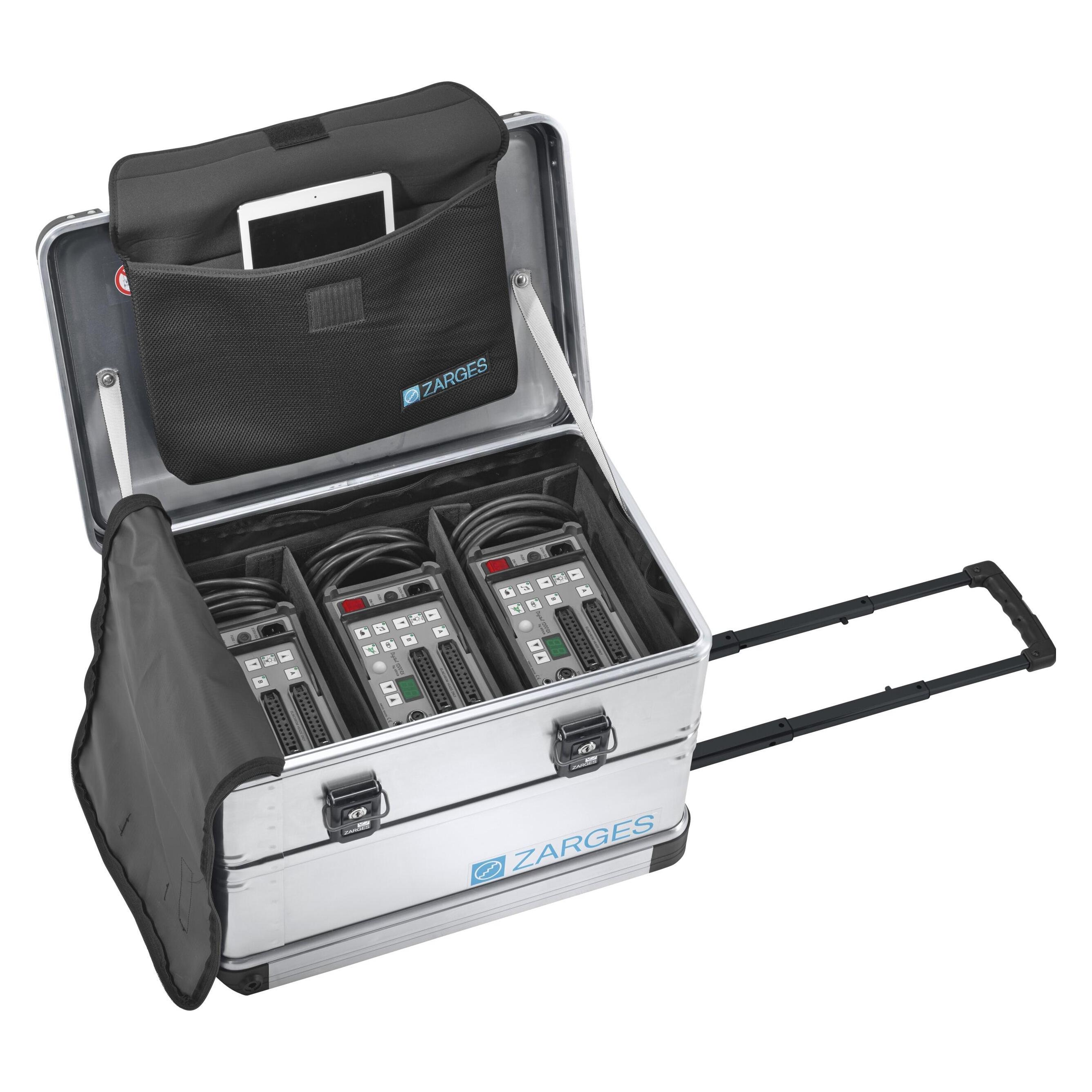 Zarges Innentasche mit Querteiler, für Inhalt 157 l, Innenmass LxBxH 750x550x380 mm (230602)