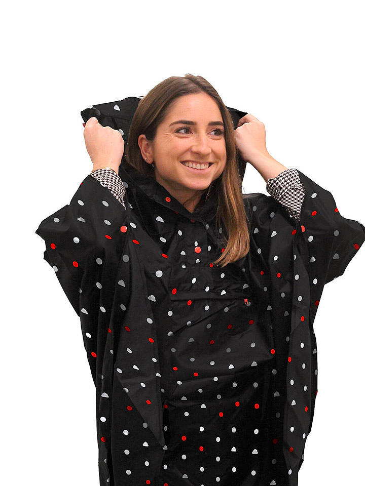SMATI Regenponcho in Schwarz - onesize