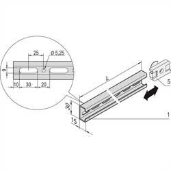 nVent SCHROFF 22114458 Profilschiene C-Profil 1 St. Piece