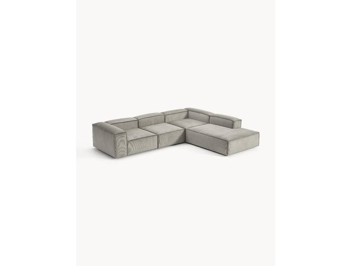 Modulares XL-Ecksofa Lennon (4-Sitzer) aus Cord