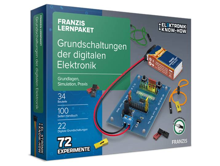 Lernpaket Digitale Elektronik mit 72 Experimenten, für Anfänger und Fortgeschrittene