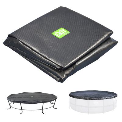 Pool-Abdeckplane EXIT, schwarz, B:450cm L:427cm, Polyvinylchlorid (PVC), Planen, für Pool oder Trampolin Ø 450 cm